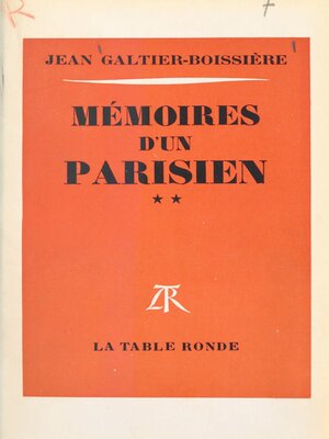 cover image of Mémoires d'un Parisien (2)